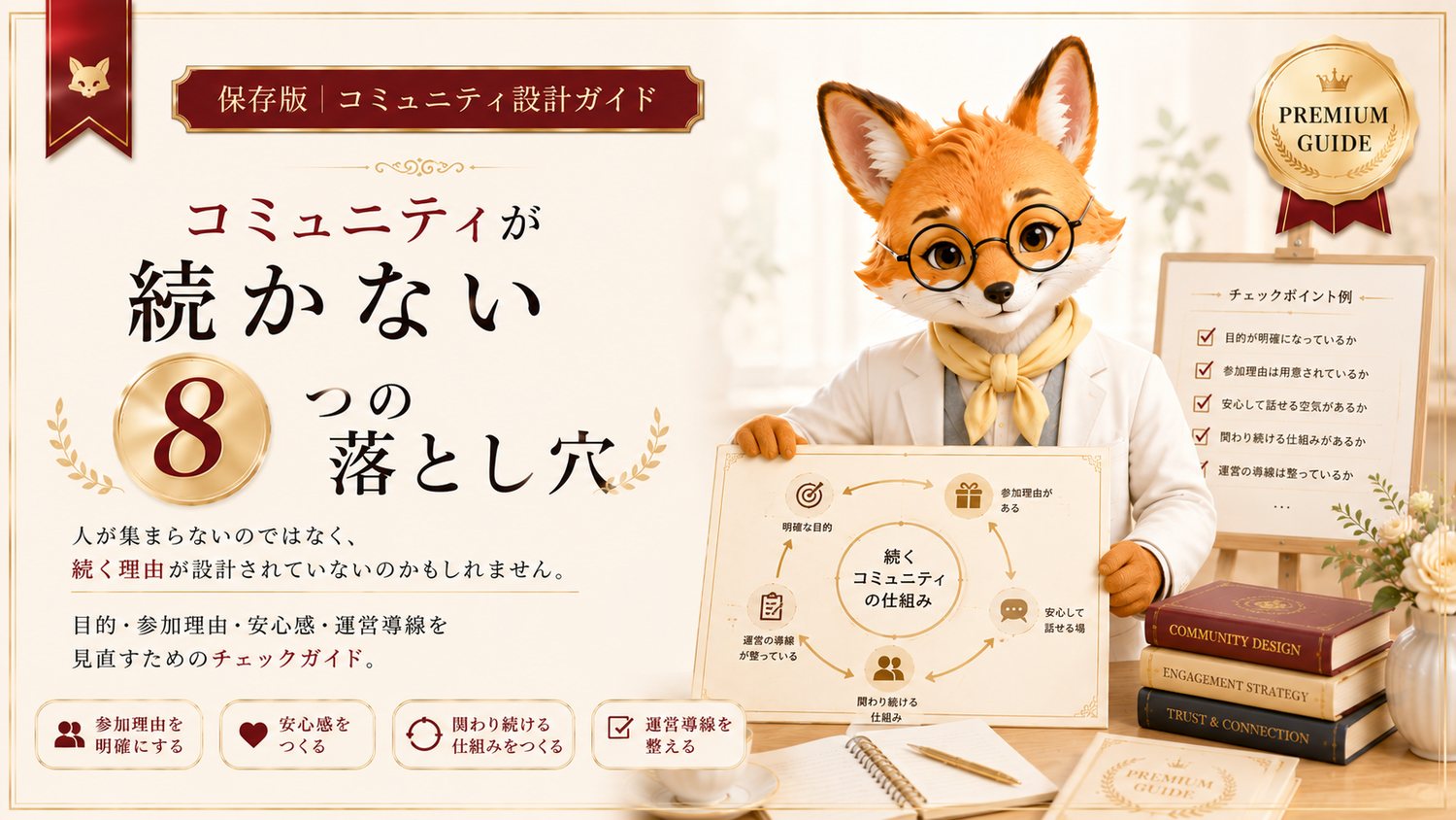 コミュニティが続かない8つの落とし穴