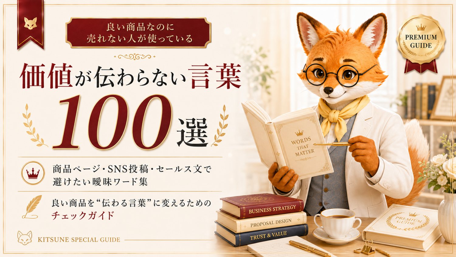 価値が伝わらない言葉100選