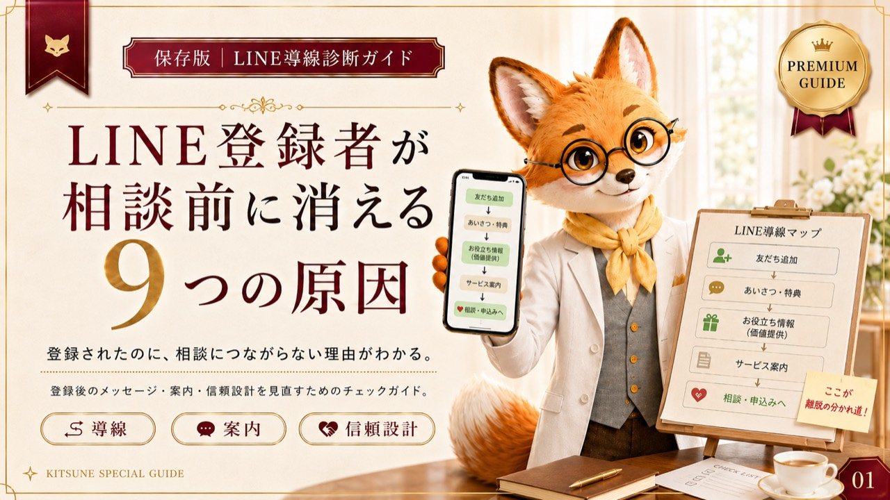 LINE登録者が相談前に消える9つの原因