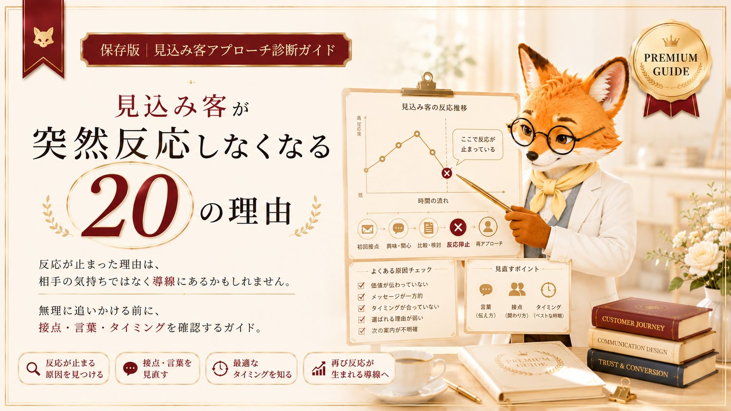 見込み客が突然反応しなくなる20の理由