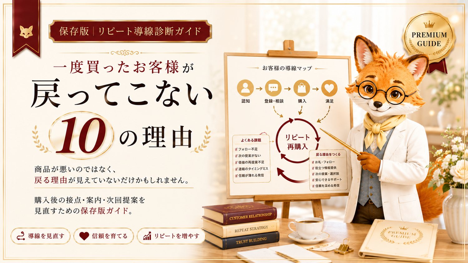 一度買ったお客様が戻ってこない10の理由